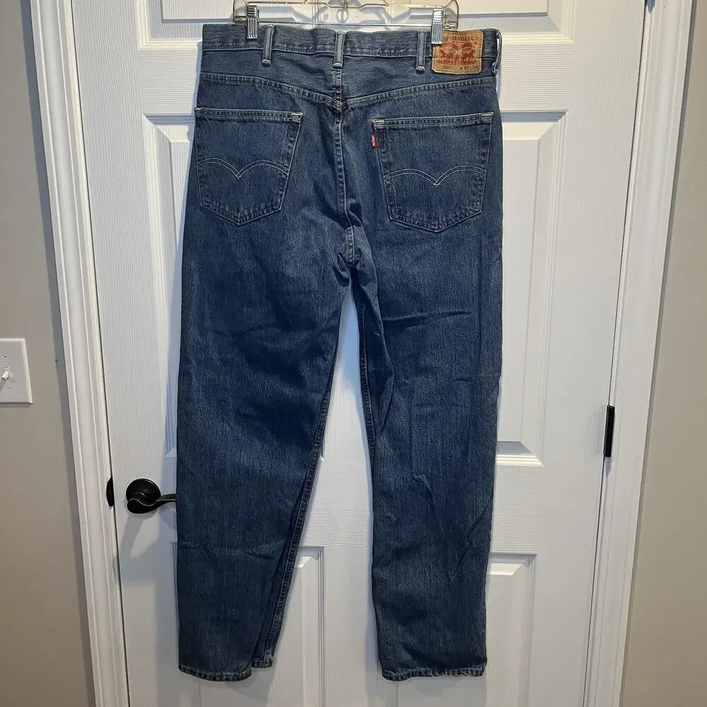 Levis 550 Jeans Mens 38x34 Blue Denim Original Relaxed Fit 100% Cotton - Picture 2 of 8